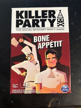 Killer Party Bone Appétit Social Mystery Party Game - Red